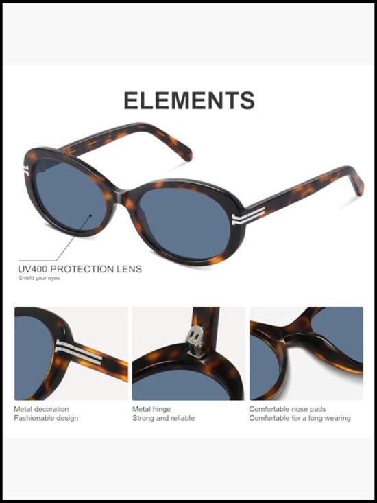 Polarized Square Sunglasses UV400 Protection Acetate Frame Trendy Shades main image 7